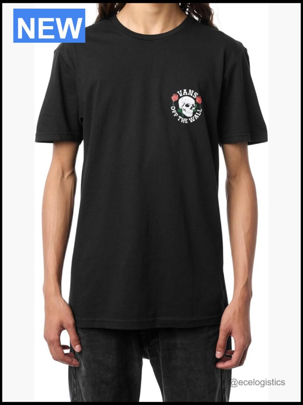 Graphic crewneck tee short sleeve